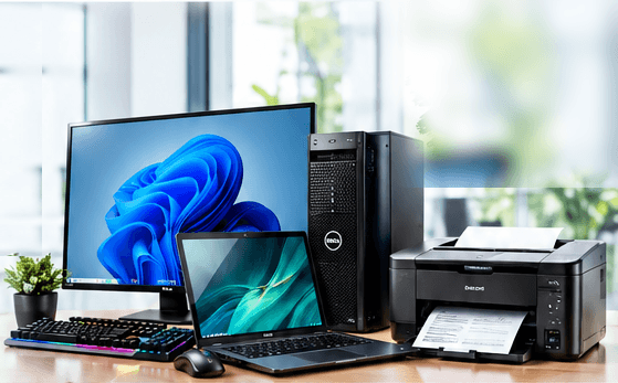 Desktop computer, laptop, and multifunction printer supplied and supported by Computer Tech BD Ltd.